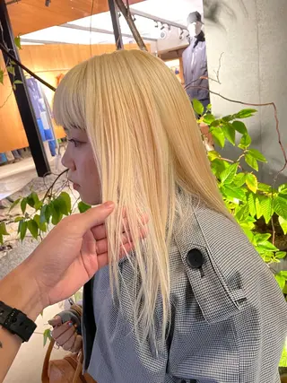 セミロング カラー Hair SENSE 平井【ヘアーセンス】所属・Ikeda Uのヘアスタイル