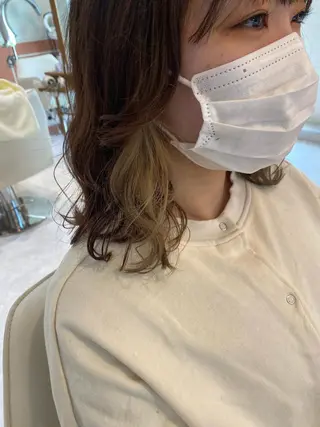 ミディアム 梛木 唯のヘアスタイル