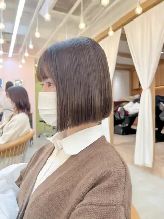 ショート ボブ/縮毛矯正 髪質改善/もえるのヘアスタイル