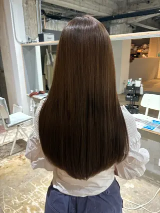 ロング カラー 玉置 七海のヘアスタイル