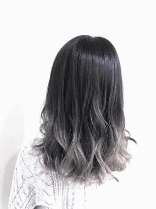 セミロング カラー パーマ ヘアアレンジ メンズ キッズ ネイル マツエク・マツパ バレイヤージュ/ 髪質改善/渡邉悟🌱のヘアスタイル