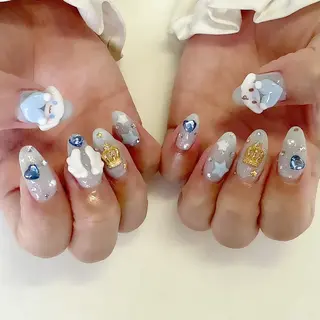 ネイル 💎🐰 saki. m 🐰💎のネイルデザイン