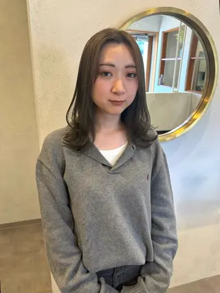 ミディアム カラー Lita. hairdesign所属・kako ／透明感カラー🤍のヘアスタイル