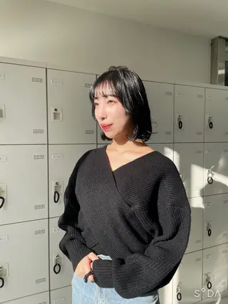 ミディアム MOE 福岡韓国ヘア✧︎のヘアスタイル