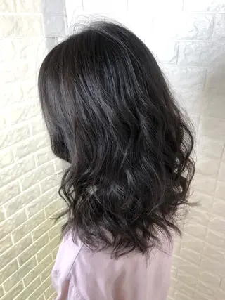 ミディアム 縮毛矯正/髪質改善 主税巧一のヘアスタイル