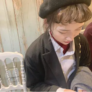 セミロング カラー ヘアアレンジ ayano /トレンドヘアのヘアスタイル