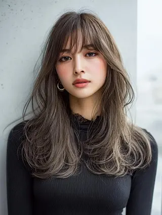 セミロング 生艶髪＆レイヤー🔔 渋谷お薦めNo.1✨のヘアスタイル