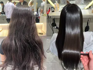 ロング パーマ レイヤー/髪質改善 /くびれショート加納のヘアスタイル