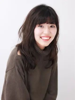 セミロング 森 海のヘアスタイル