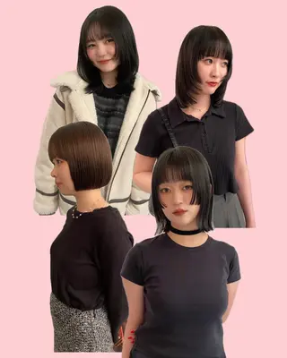 ショート カラー riria/ボブ /ブラウンカラー🎀のヘアスタイル