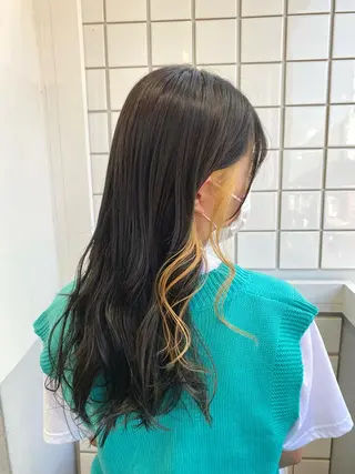 ロング カラー カワタ リュウセイのヘアスタイル