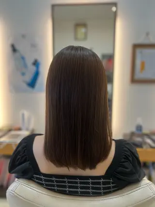 セミロング パーマ Marry's  下鴨　　マリィズシモガモ所属・坂井 さやかのヘアスタイル