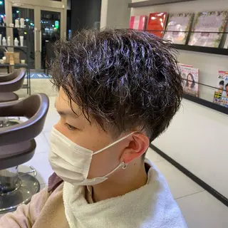 ショート パーマ メンズ earth南柏所属・野老 海音のヘアスタイル