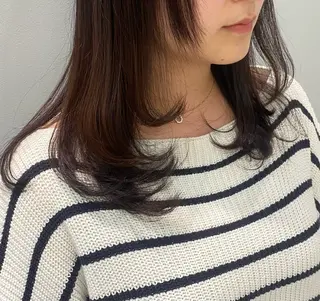 セミロング 韓国ヘア🍒渡辺 咲🍒のヘアスタイル