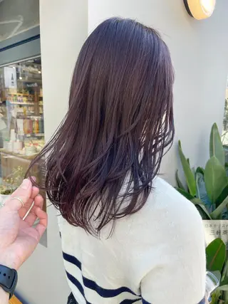 セミロング カラー HIROKI ” stylistのヘアスタイル