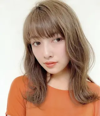 ミディアム 寺山 佳貴のヘアスタイル