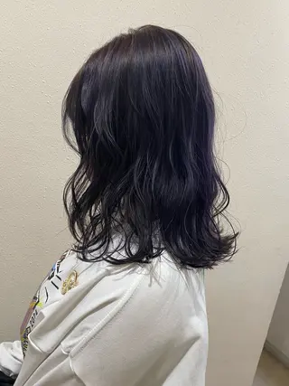ミディアム カラー 野口 和真のヘアスタイル