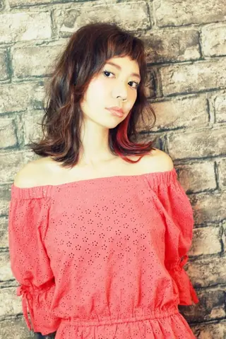 ミディアム 柴田 陽平のヘアスタイル