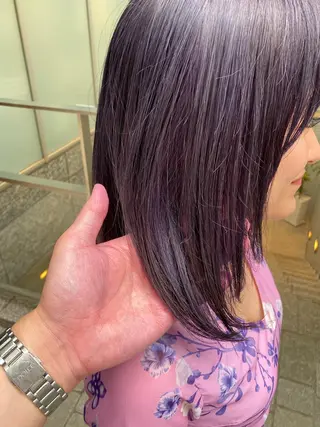 セミロング カラー 似合わせ専門美容師 なかじまのヘアスタイル