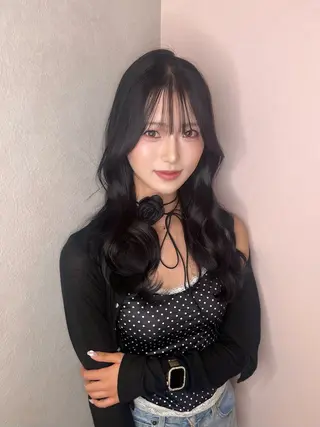 セミロング カラー 韓国ハッシュカット/ 新宿/髪質改善/岡崎のヘアスタイル