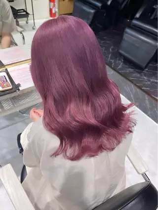 ロング カラー パーマ ヘアアレンジ メンズ キッズ ネイル マツエク・マツパ アイブロウ 🎀韓国スタイル YURINA🎀のヘアスタイル