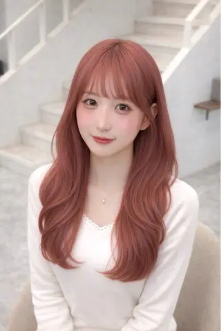 ロング 透明感/ピンクカラー / mai🐇♡のヘアスタイル