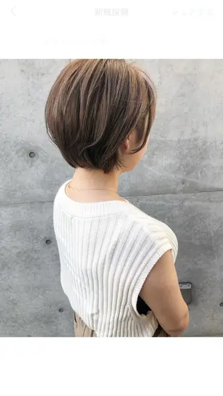 ショート カラー THE DAY所属・AKI HASHIMOTOのヘアスタイル