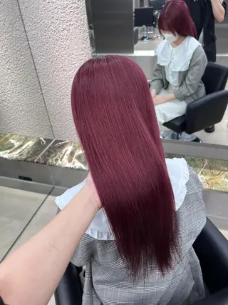 ロング カラー 紬/enne/ブリー チ/ハイトーンのヘアスタイル