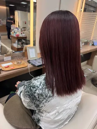 セミロング ダブルカラーベージュ カラー/tuburaのヘアスタイル