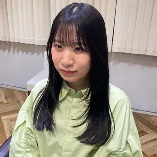 ロング カラー 韓国ヘア AINA🐱のヘアスタイル