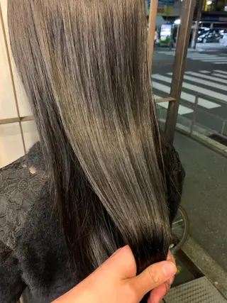 ロング 艶髪color💎髪 質改善ストレート大吉のヘアスタイル