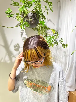 ミディアム カラー モデル募集中🍤 清水 美陽のヘアスタイル