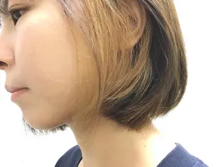 ミディアム カラー 髪質改善/美髪矯 正ヤマモトハルキのヘアスタイル