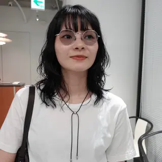 ミディアム パーマ ヘアアレンジ 🌐サトウ リョウ🌐のヘアスタイル