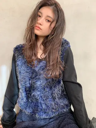 ロング 小顔レイヤー×コンパ クトボブ/林隆平のヘアスタイル