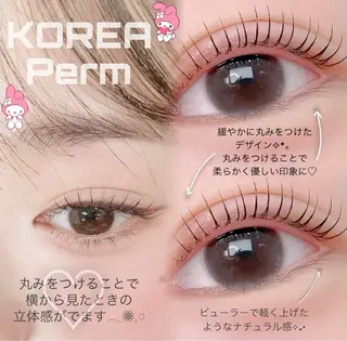 マツエク・マツパ GO TODAY 原宿Riora店所属・韓国束感まつげパーマ ｜根元立ち上げYUのマツエク・マツパデザイン