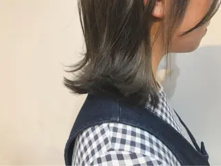 ミディアム カラー ヒロミ/アレンジ/ アンニュイ/透け感のヘアスタイル
