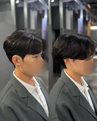 ショート パーマ メンズ 韓国メンズヘア/ ダウンパーマ/歩夢のヘアスタイル