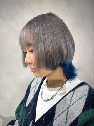 ミディアム カラー 透明感カラー✨艶髪 制作🌱山根あゆみのヘアスタイル