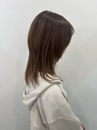 セミロング カラー レイヤー/ナチュラル 💐nao.のヘアスタイル