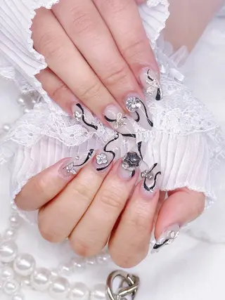 ネイル ☁️Minmin Tsuki💙🩵のネイルデザイン