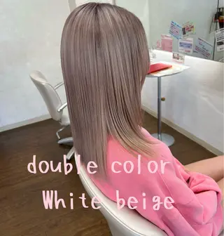 セミロング カラー GLAD 萩原のヘアスタイル