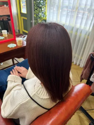 ミディアム カラー cureK所属・米倉 麻衣のヘアスタイル