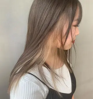 ロング カラー パーマ ヘアアレンジ メンズ キッズ ネイル マツエク・マツパ SALOWIN梅田茶屋町店所属・ウルフレイヤーカット /チヒロのヘアスタイル