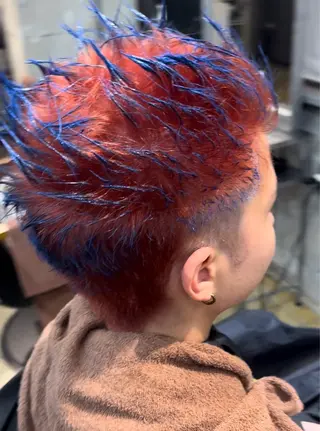 カラー ルシ🌈/ハイトーン デザインカラー/町田のヘアスタイル