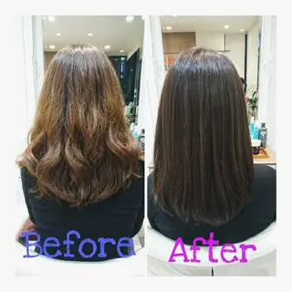 ロング カラー 縮毛矯正/髪質改善✂ 石川由紀乃のヘアスタイル