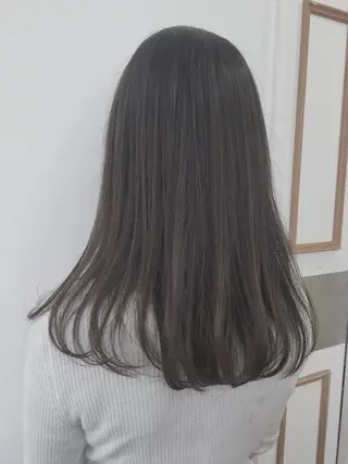 セミロング カラー 代表🎀 ふわモテ愛 され髪🩷yumiのヘアスタイル