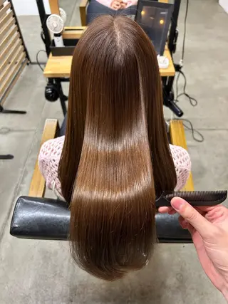 ロング やりすぎないパーマ ニュアンスパーマのヘアスタイル