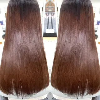 ロング パーマ 髪質改善/縮毛矯正 /ブリーチ矯正/岡部のヘアスタイル