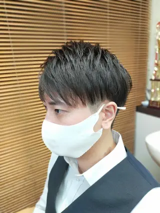 ショート メンズ おしゃれさろんオオキ所属・男を磨く Barber オオキのヘアスタイル